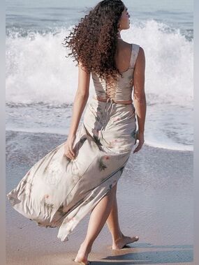 House of CB Vesper Vintage Floral Maxi Skirt